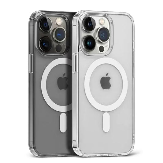 Funda Original Compatible con MagSafe | Carcasa Transparente Rígida HD con Carga Inalámbrica Magnética | Para iPhone 16 15 14 13 12 11 Pro Max Plus