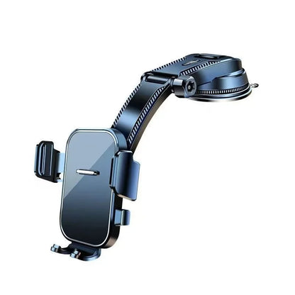 Soporte Ajustable para Teléfono de Coche con Base de Succión Fuerte y Marco de ABS – Rotación 360° Antivibración Antideslizante para Salpicadero