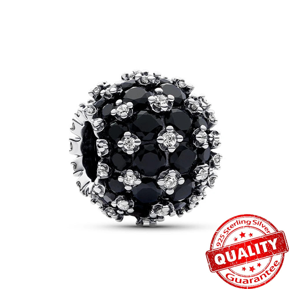 Charm Plata 925 Colgante Colorido Sol Luna Estrellas | Dije Compatible Pandora Pulsera y Collar Mujer