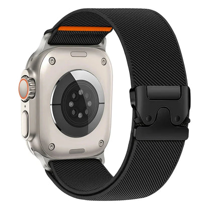 Correa de Nylon Trenzado Elástica para Apple Watch – Compatible Ultra 2, Series 10-6, SE (41mm-49mm)