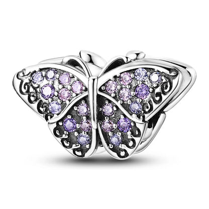 Charm Mariposa Plata 925 | Serie Compatibles Pandora Pulseras 3mm