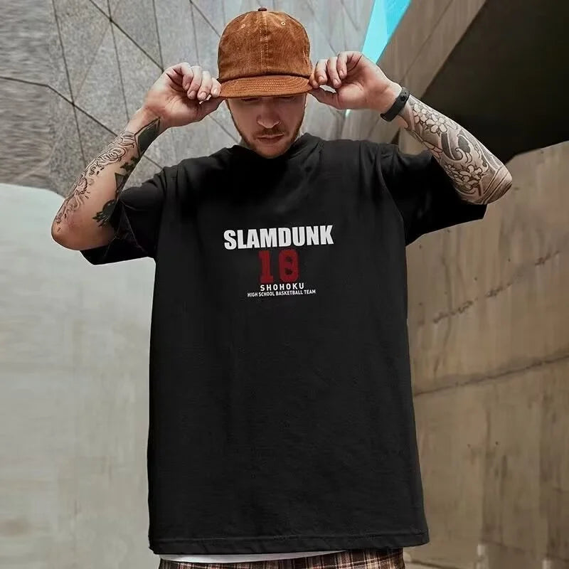 Camiseta Oversize Anime para Hombre – T-shirt Impresa, Casual y Juvenil, Verano, Unisex, Outfit para Pareja, Tallas M-8XL
