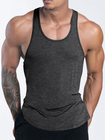Tank Top Deportivo para Hombre – Fitness, Gym, Running y Basketball, Verano, Secado Rápido, Transpirable y Corte Loose