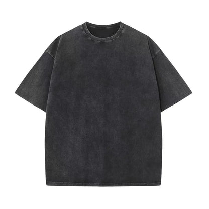 Camiseta Hombre 2025 | Oversize Vintage Y2K Acid Wash Estilo Streetwear