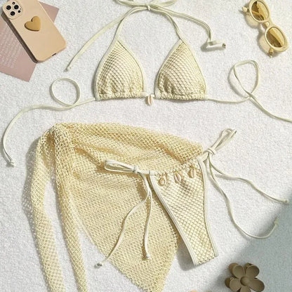 Bikini Mujer 2025 | 3 Piezas Sexy Brasileño Playa y Piscina