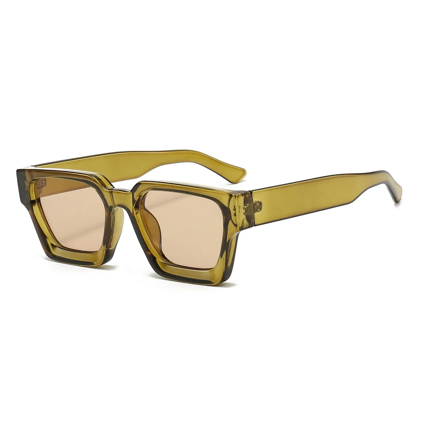 JNPCXI Gafas de Sol Cuadradas de Lujo | Retro Fashion Unisex UV400