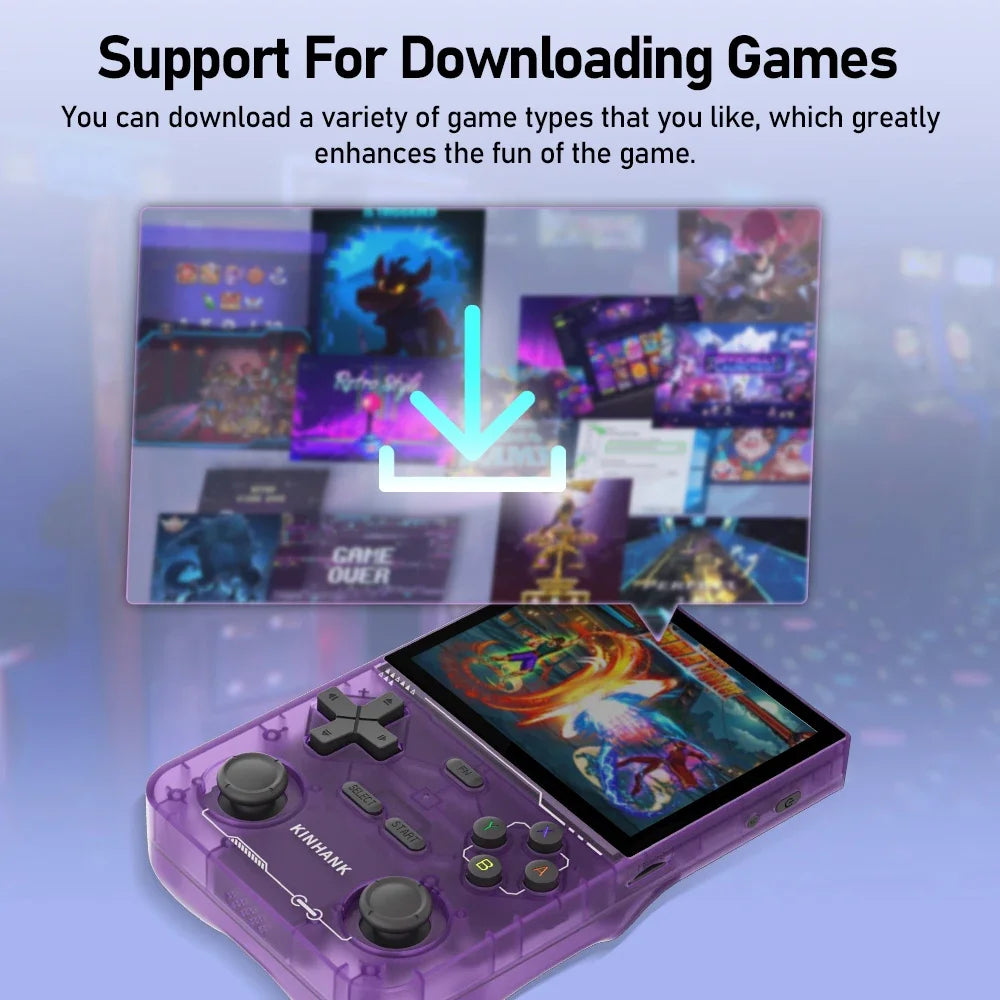 NEW Open Source K36 Retro Handheld Video Game Console 16000 Games Emulator for PS1/PSP/DC/N64/SS 500nit 3.5 Inch IPS Screen