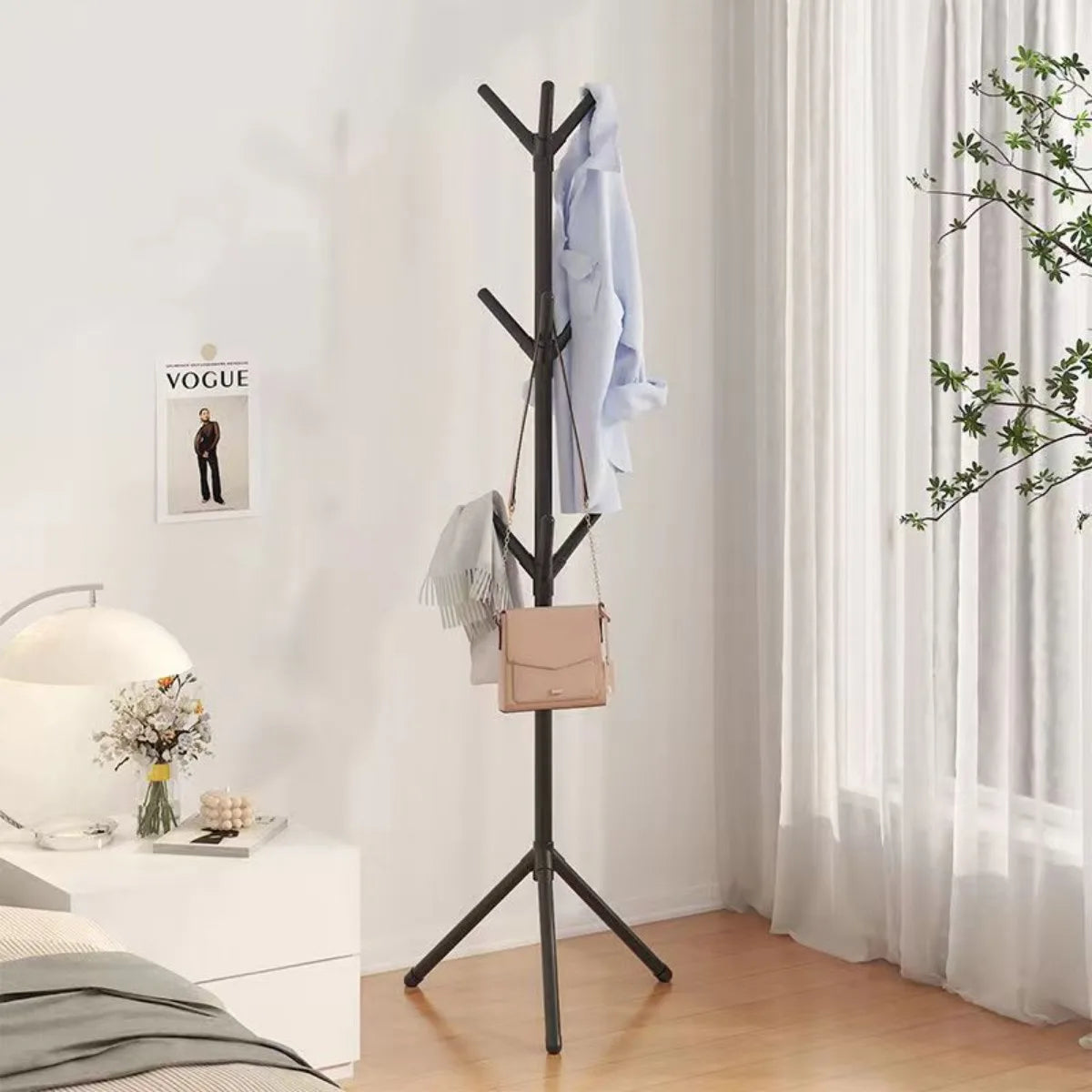 Perchero de Pie Vertical – Estilo Árbol, Para Ropa, Sombreros, Bolsos y Accesorios