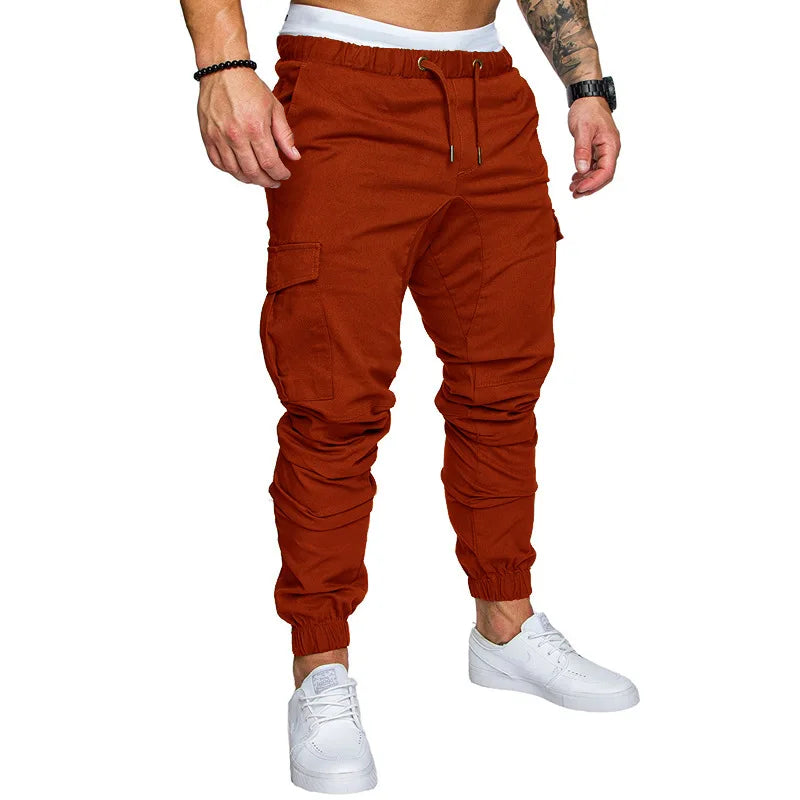 Pantalones Jogger de Moda para Hombre – Streetwear 2025, Cargo, Multi-Bolsillos, Casual, Fitness y Gym