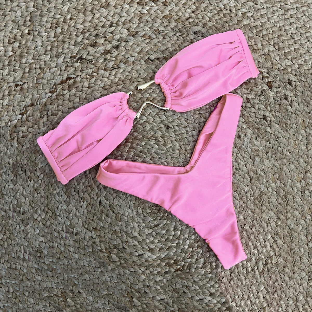 Bikini Bandeau Sexy Mujer 2025 | Push-Up Brasileño Playa y Piscina
