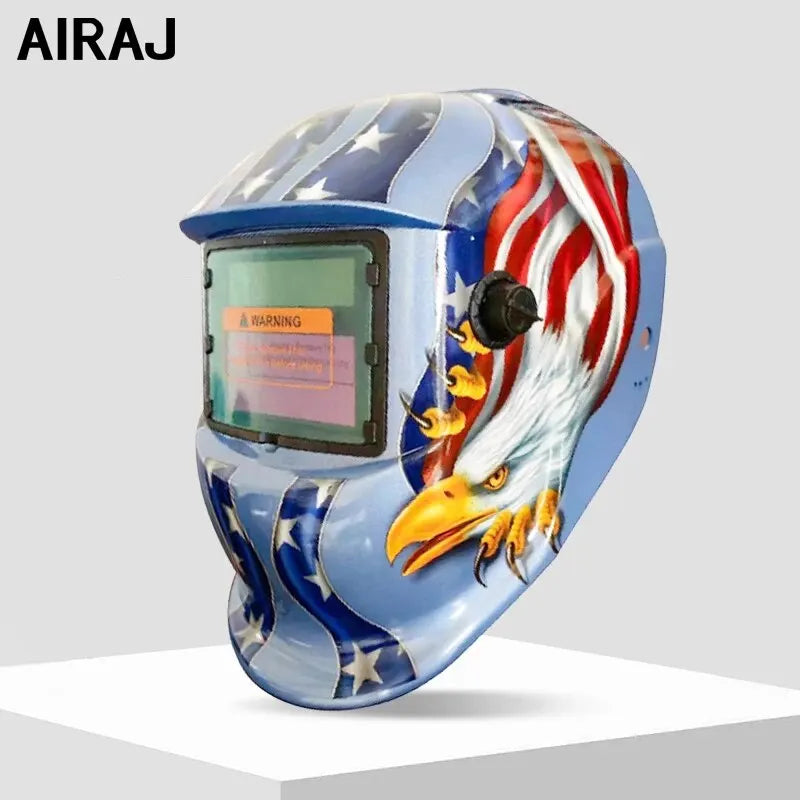 Máscara de Soldar Automática AIRAJ | Casco de Soldadura Solar con Oscurecimiento Automático, Profesional y Multifuncional