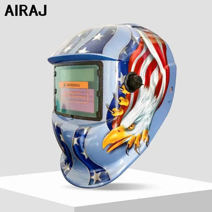 Máscara de Soldar Automática AIRAJ | Casco de Soldadura Solar con Oscurecimiento Automático, Profesional y Multifuncional