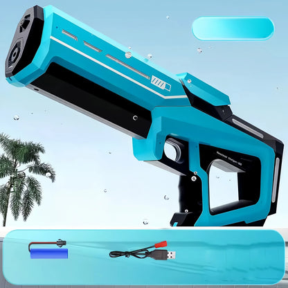 Pistola de Agua Automática Eléctrica – Juguete Portátil de Verano para Niños y Adultos | Diversión en Playa y Piscina