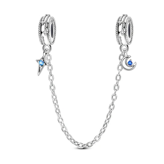 Charm de Plata 925 – Safety Chain, Avión, Tierra, Cámara y Margarita para Pulsera DIY Mujer