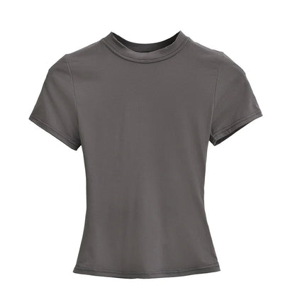 Camiseta Mujer Casual 2024 | T-shirt Slim Fit Manga Corta Sexy Básica Estilo Y2K
