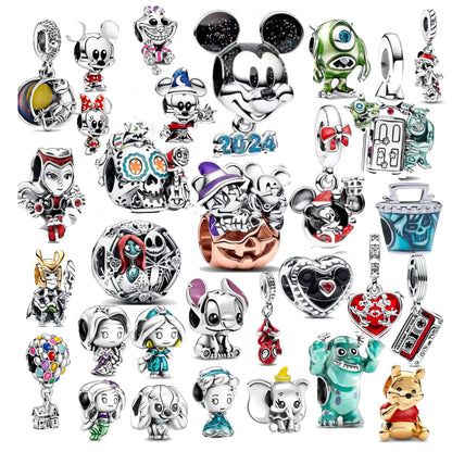 Charm Disney 100º Aniversario Mickey Mouse – Abalorios Princesa y Calabaza para Pulseras Originales Mujer