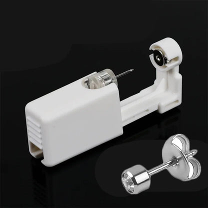 Kit de Perforación de Orejas y Nariz Desechable – Herramienta Estéril e Indolora con Aretes Incluidos