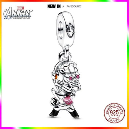 Charm Marvel Disney en Plata 925 – Abalorios Captain America, Wolverine y Deadpool para Pulsera Original Mujer