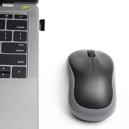 Mouse Inalámbrico 2025 – 2.4GHz USB, 1000DPI, Óptico Silencioso para Windows, Mac y Chrome OS