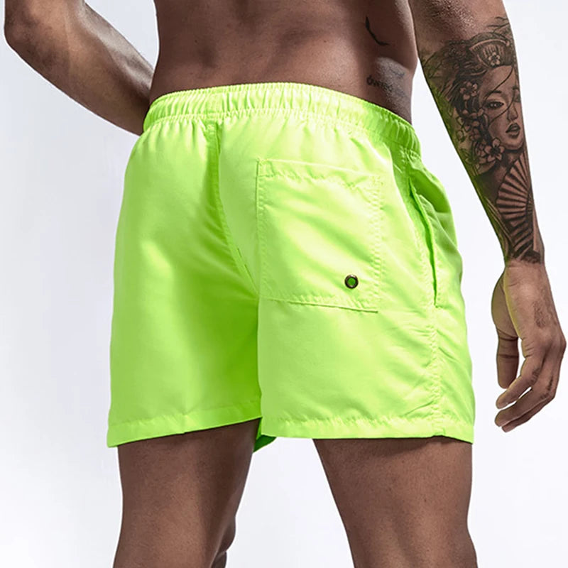 Bañador Hombre Piñas Verano | Shorts Playa Secado Rápido con Bolsillos y Forro – Swimwear Tropical