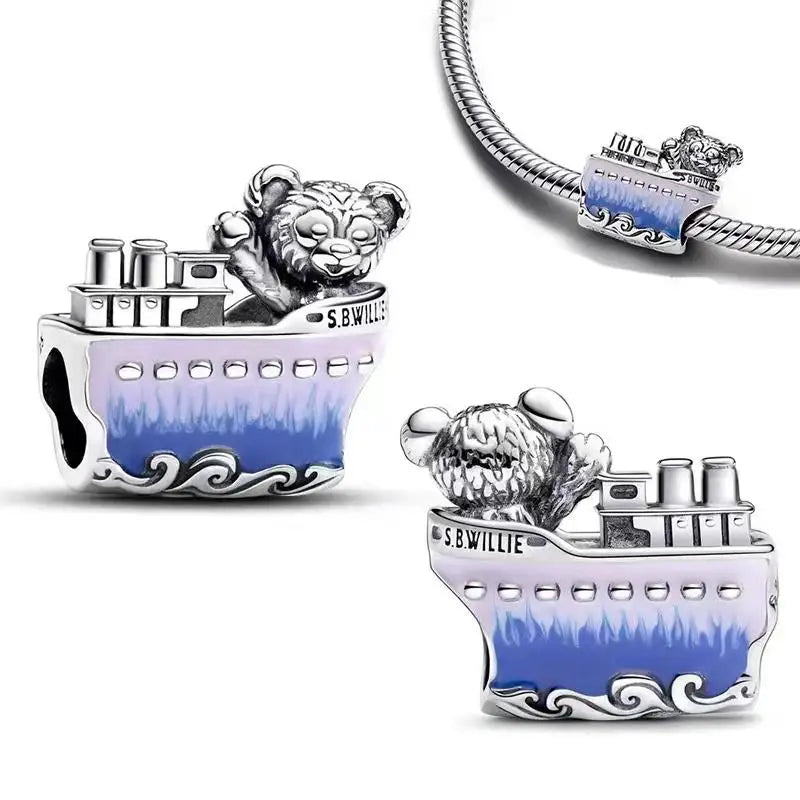 Charm Capitán América plata 925 – Abalorio de superhéroe para pulsera tipo Pandora