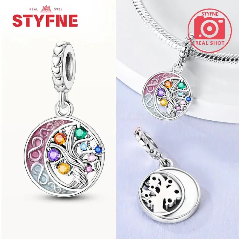 Charm Trébol de Cuatro Hojas en Plata 925 – Abalorios Suerte para Pulseras Originales Mujer