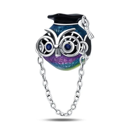 Charm Birrete de Graduación Plata 925 | Compatible Pandora Original