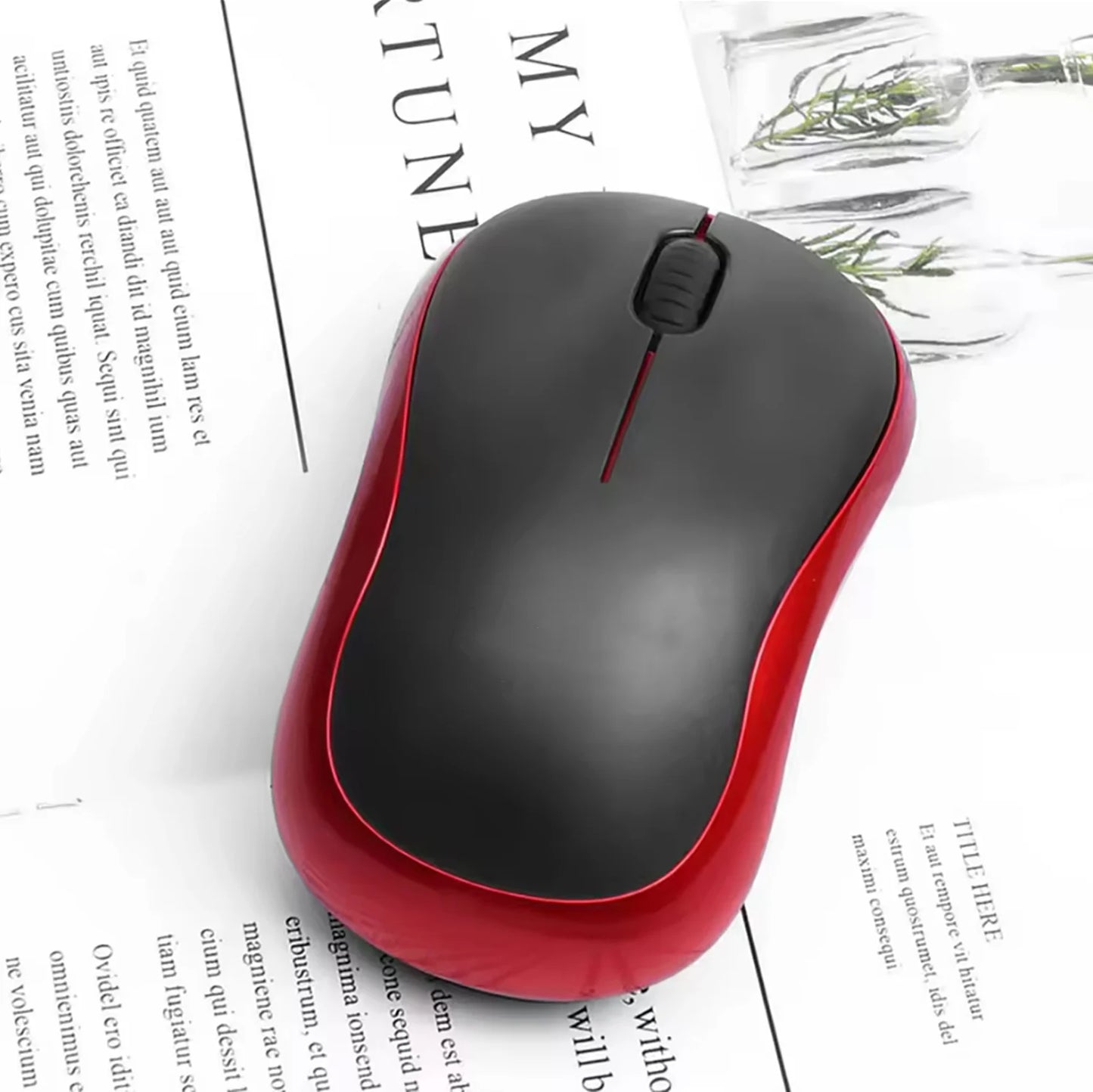 Mouse Inalámbrico 2025 – 2.4GHz USB, 1000DPI, Óptico Silencioso para Windows, Mac y Chrome OS