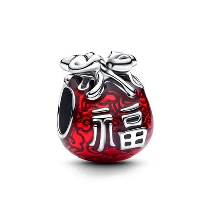 Charm Plata 925 Colgante Rosa Mariposa Corazón Flor Pájaro | Dije Para Pulsera Pandora Compatible