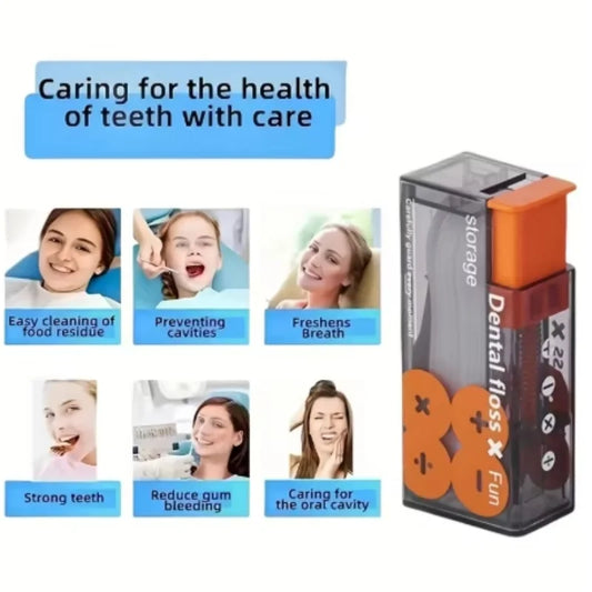 Dispensador Portátil de Hilo Dental | Incluye 10 Uds. | Organizador Automático con Expulsión Rápida | Higiene Bucal y Cuidado Oral