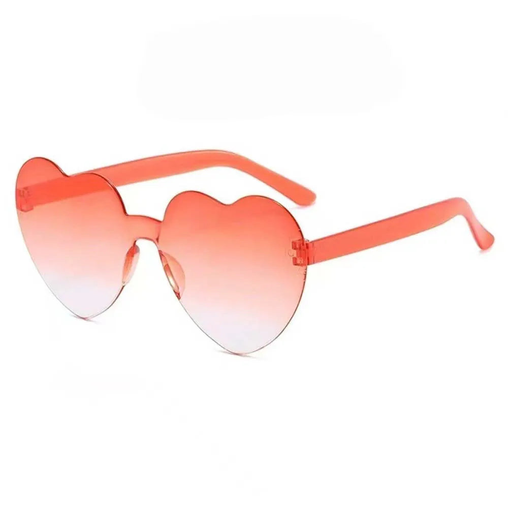 Gafas de Sol Jelly Corazón Degradado | Lentes Coloridas Protección UV Mujer Hombre