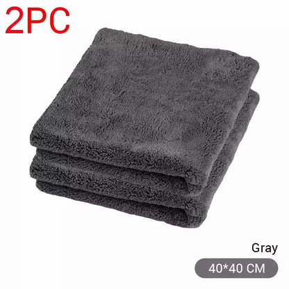 SEAMETAL Toalla de Microfibra 40x40cm para Coche – Paño de Limpieza Grueso, Alta Absorción, Secado y Detallado de Auto