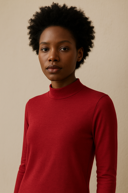 Suéter Cuello Alto Mujer Otoño Invierno | Suéter Tejido Básico Casual Ajustado Estilo Coreano