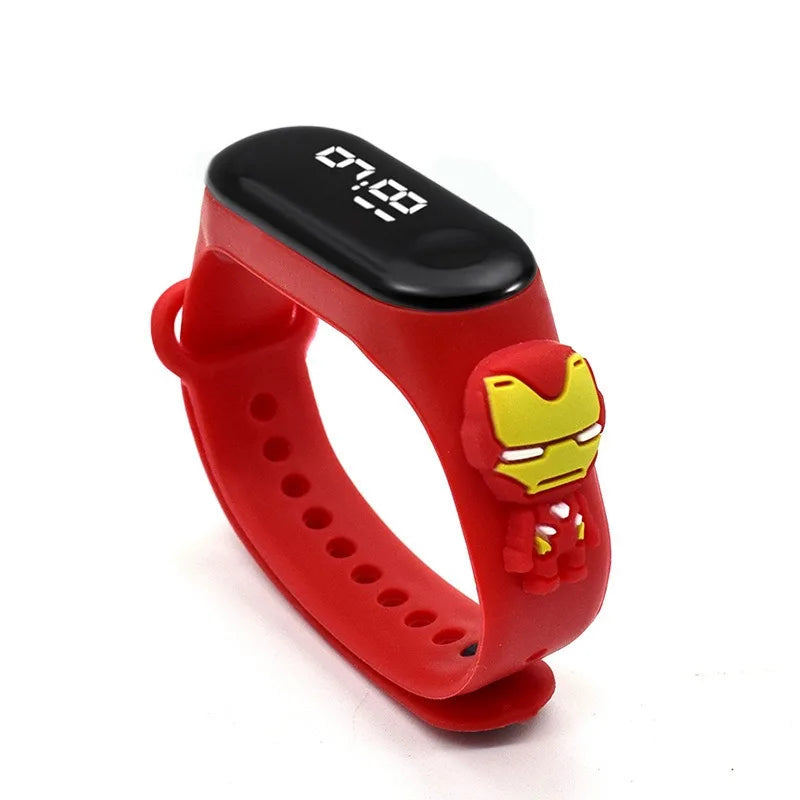 Reloj Infantil Marvel para Niños – Reloj Digital LED Impermeable con Diseño de Superhéroes