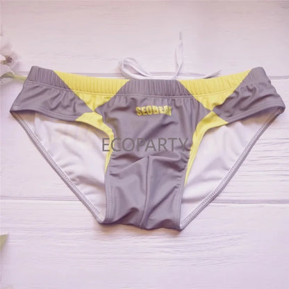 Pantaloneta de Baño para Hombre – Bóxer Sexy de Cintura Baja en Nylon, Secado Rápido para Playa, Natación y Surf