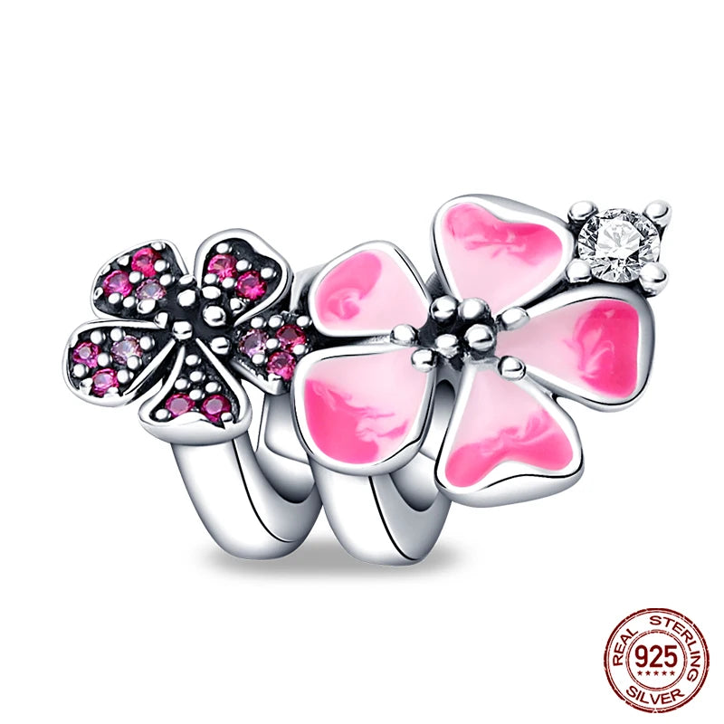 100% 925 Sterling Silver Creative Blue Luminous Firefly Charms Pendants Fit Qikaola 925 Original Bracelets DIY Birthday Jewelry