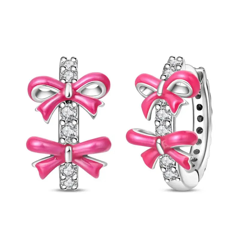Aretes Primavera Plata 925 | Abeja, Flor y Mariposa | Aros Dobles Mujer
