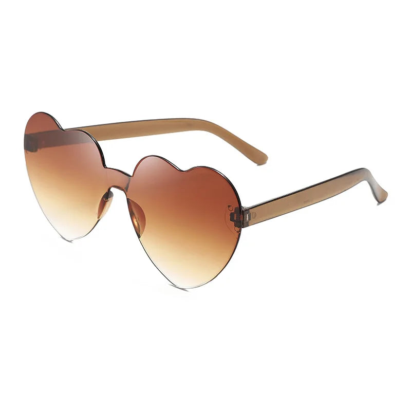 Gafas de Sol Jelly Corazón Degradado | Lentes Coloridas Protección UV Mujer Hombre