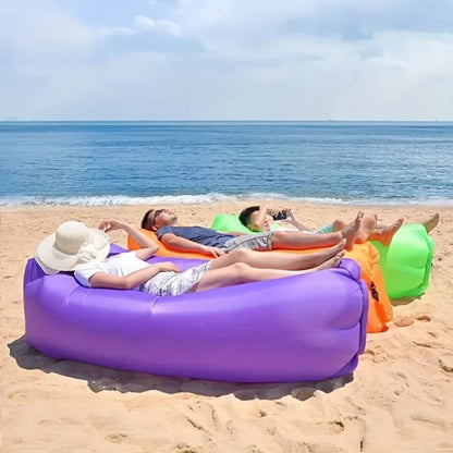 Sofá Inflable Reclinable – Silla Lazy Air Portátil para Camping, Playa y Festivales de Música