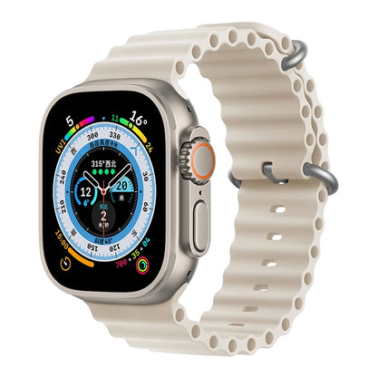 Correa Ocean de silicona para Apple Watch – Compatible Ultra 2, Series 10-5 (38mm-49mm)
