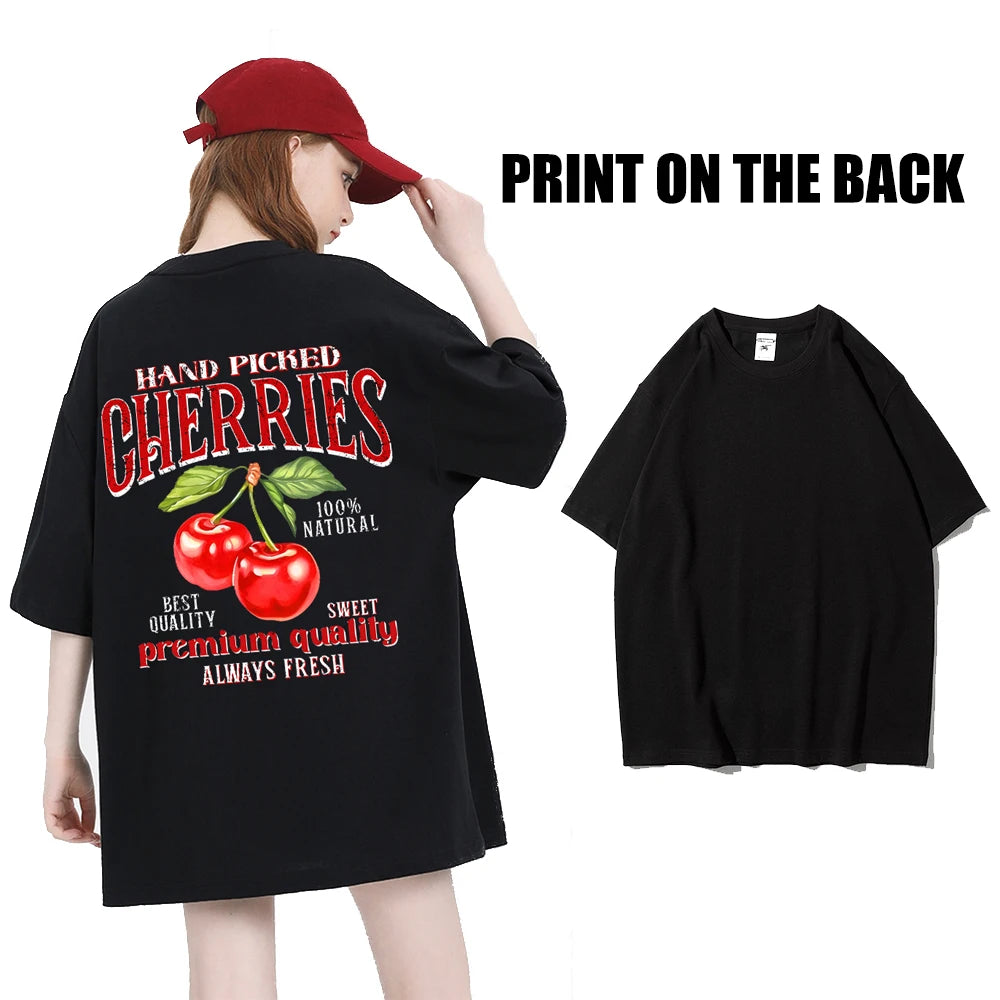 Camiseta Oversize Algodón | Estampado Japonés Sakura Tokyo Streetwear Verano