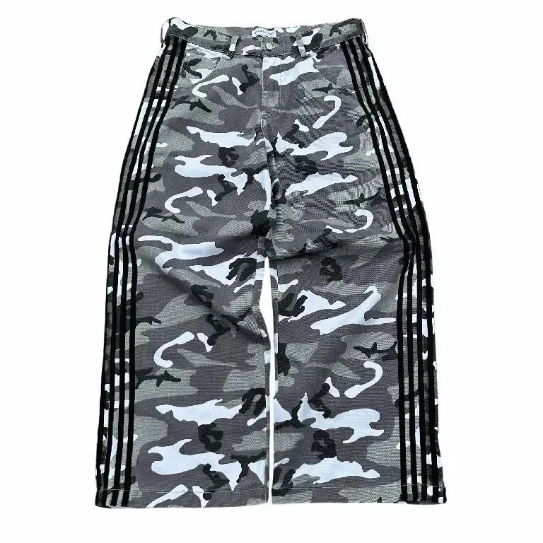 Jeans Oversize Y2K Phantom Unisex | Pantalones Baggy Estilo Hip Hop Streetwear con Parche Bordado Araña Gótico Retro