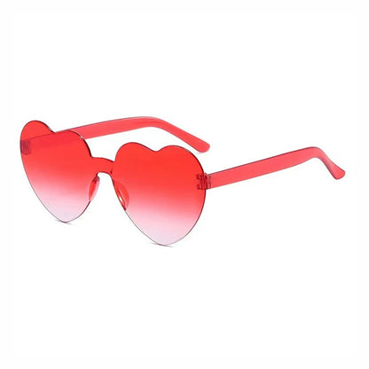 Gafas de Sol Jelly Corazón Degradado | Lentes Coloridas Protección UV Mujer Hombre