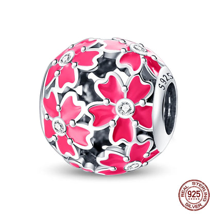 100% 925 Sterling Silver Creative Blue Luminous Firefly Charms Pendants Fit Qikaola 925 Original Bracelets DIY Birthday Jewelry