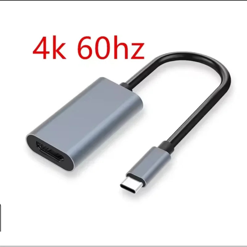 Adaptador USB-C a HDMI 4K – Cable convertidor USB 3.1 macho a HDTV hembra para laptop, tablet, MacBook y TV