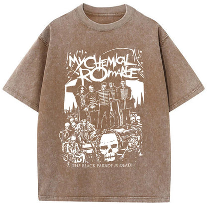 Camiseta Oversize My Chemical Romance Hombre Mujer | T-Shirt MCR Black Parade Punk Emo Rock Moda Alternativa
