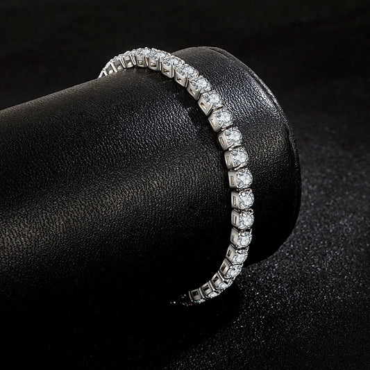 Pulsera Tennis de Plata 925 con Circonias | Joyería Fina para Mujer 4mm 16-20cm