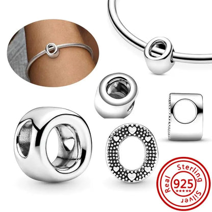Charm Letras A–Z Plata 925 | Alfabeto Completo | Compatible Pandora Pulseras DIY