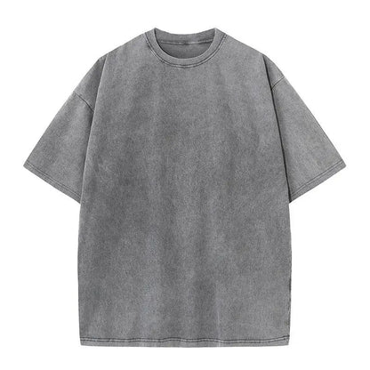 Camiseta Hombre 2025 | Oversize Vintage Y2K Acid Wash Estilo Streetwear