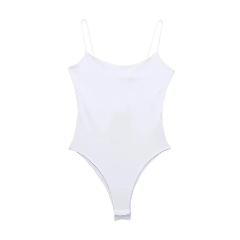 Body Mujer TRAF 2024 Sexy | Espalda Descubierta Blanco/Negro